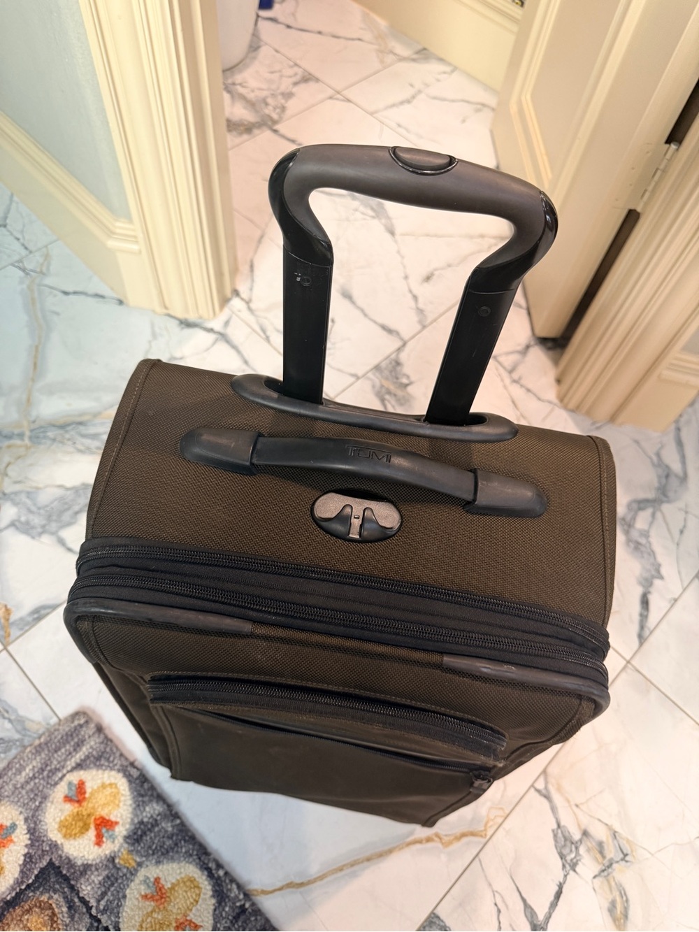 TUMI Alpha 2 International Expandable 2-Wheel Carry-On Brown Ballistic Nylon - Picture 2 of 10